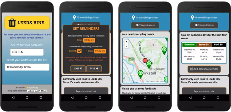 Leeds Bins App